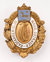 Odznak cyklistického klubu v Moravské Ostravě