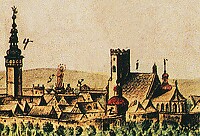 Přívozská brána je na vedutě Ostravy z roku 1728 zachycená u čísla „8“. Převzato z Brosch O., Povodí Odry, Český Těšín 2005, s. 15. Originál uložen v Archivu města Brna.